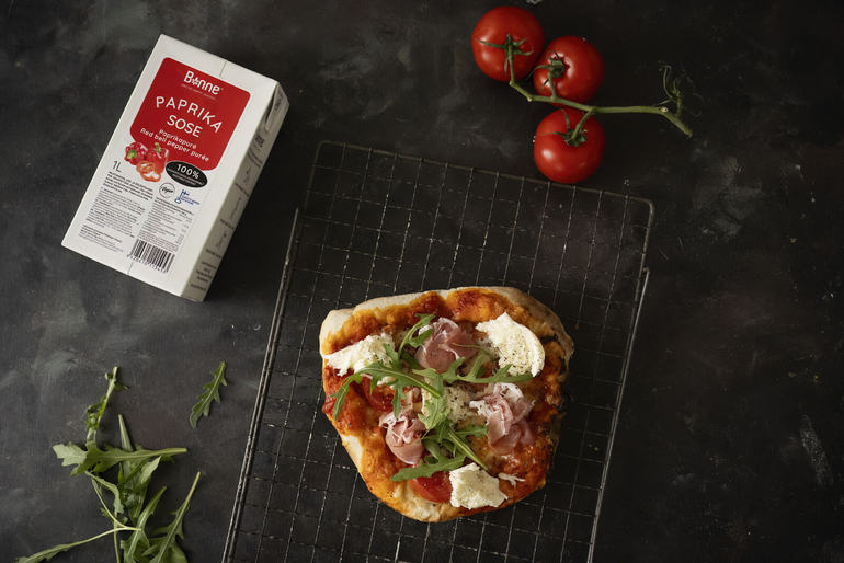 Pizza giăm bông sấy khô