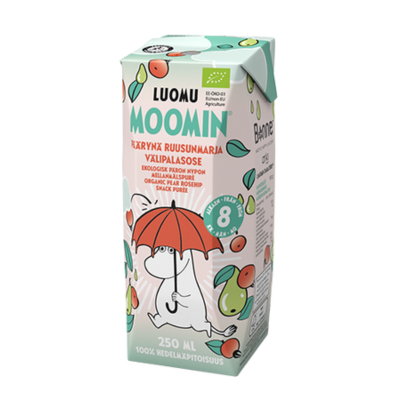 Nước ép quả lê Tầm Xuân hữu cơ Moomin 250 ml