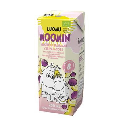 Sinh tố xay nhuyễn hữu cơ Moomin vị việt quất chuối 250 ml
